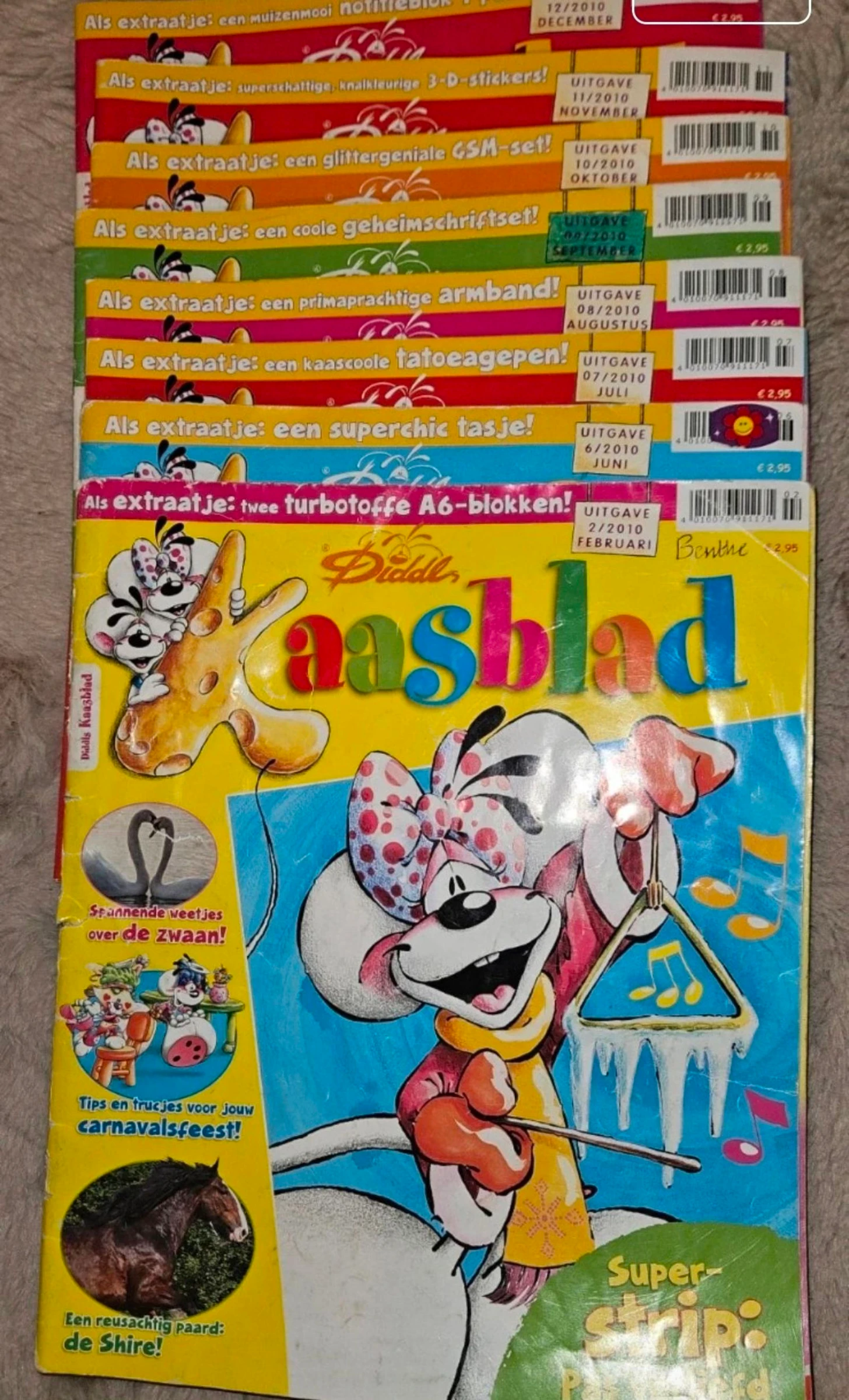 Kaasblad diddl 49 magazines + 4 houders 